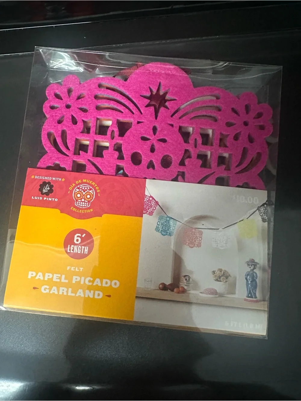 Felt Papel Picado Garland - Festive Day of the Dead Decor